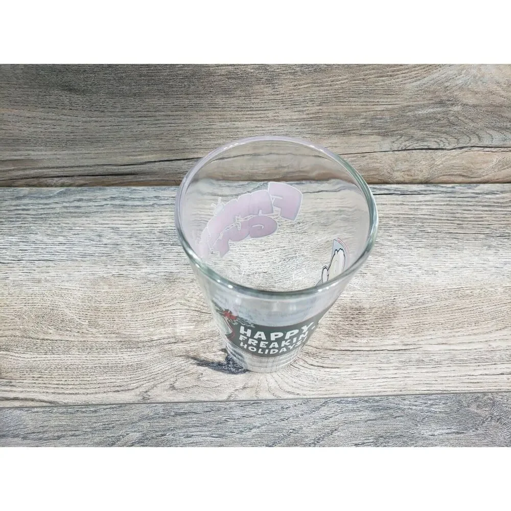 Family Guy Stewing Griffin Happy Freakin Holidays Christmas Pint Beer Glass